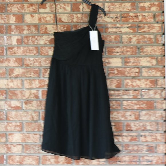 J. Crew One Shoulder Silk  Dress - Picture 2 of 5